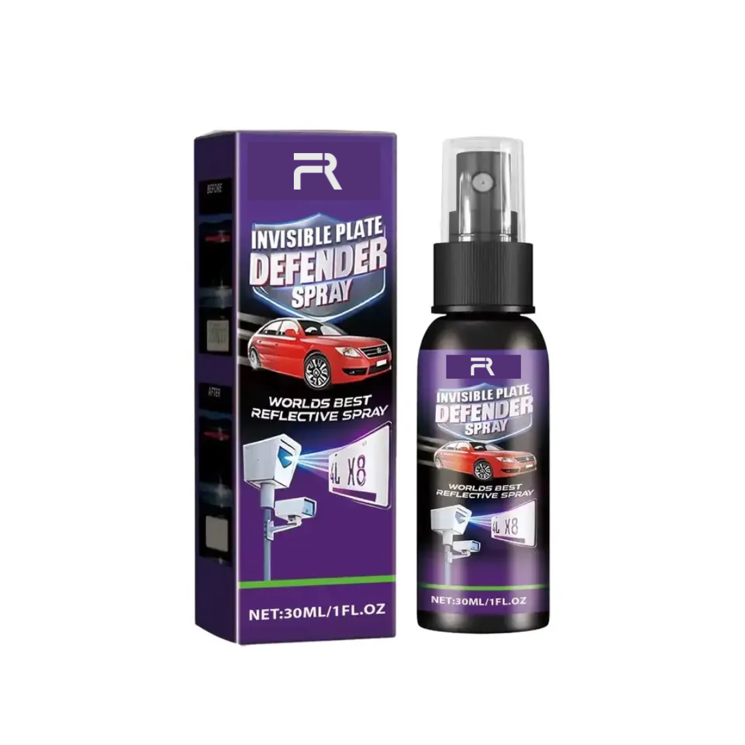 Spray Défenseur de Plaque d'Immatriculation Invisible
