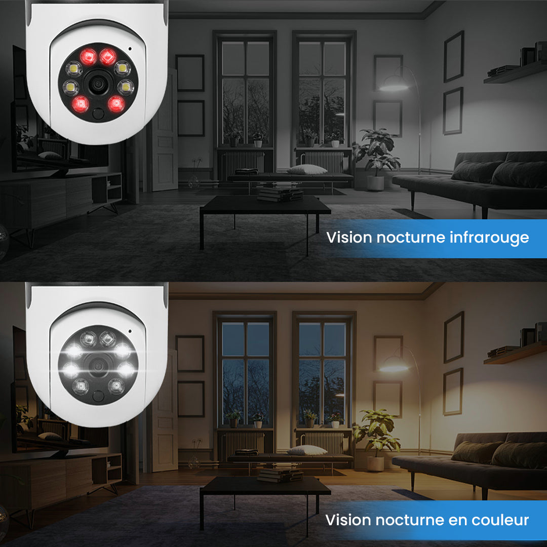 Smart Caméra Ampoule de Surveillance