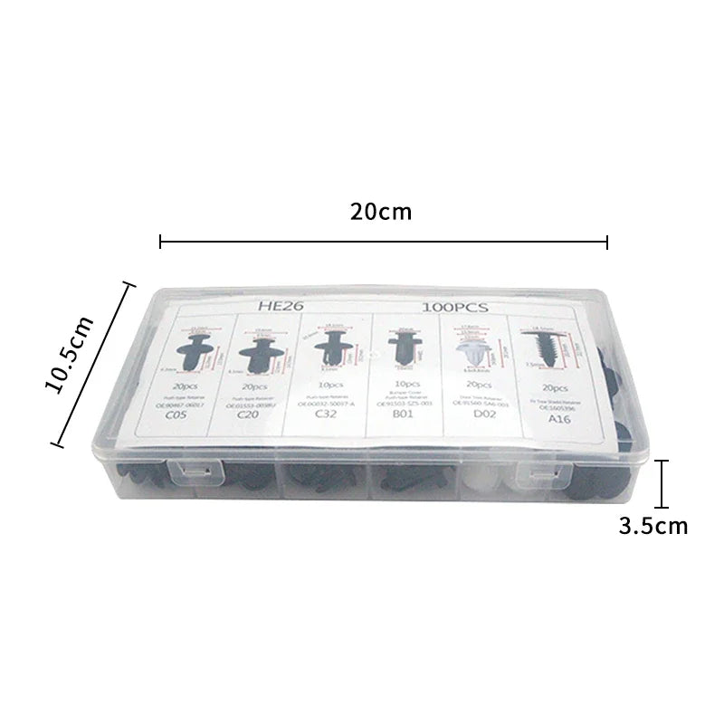 Kit d'attaches à clips