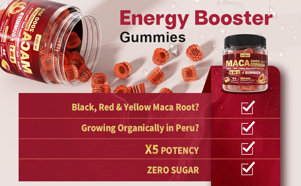 Gommes Maca Énergie 8-en-1