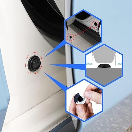 Coussinets en silicone antichoc pour portes de voiture