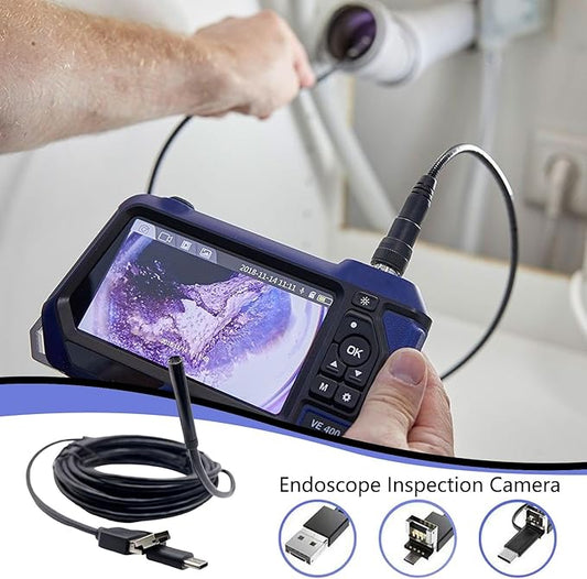 Caméra Endoscope 3-en-1 (7mm) avec Câble de 1m/2m/5m - Étanche IP67