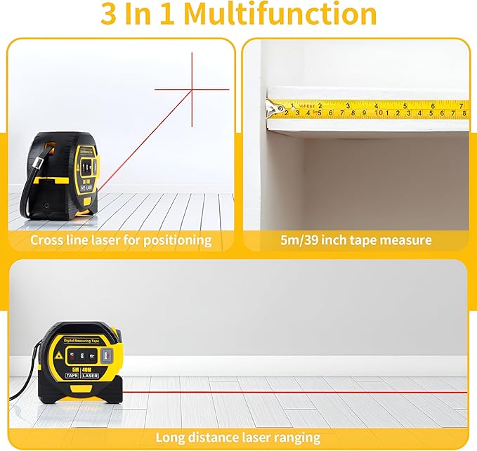 Télémètre Laser Professionnel 3-en-1