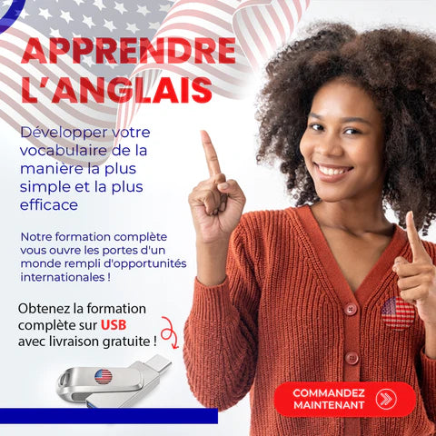 Formation vidéo en Maîtrise de l'anglais sur Clé USB Offerte