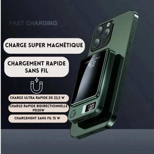 🔋 Magnetic Power Bank 5000 mAh – Chargez en toute liberté