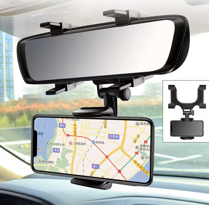 Support Téléphone pour Rétroviseur de Voiture