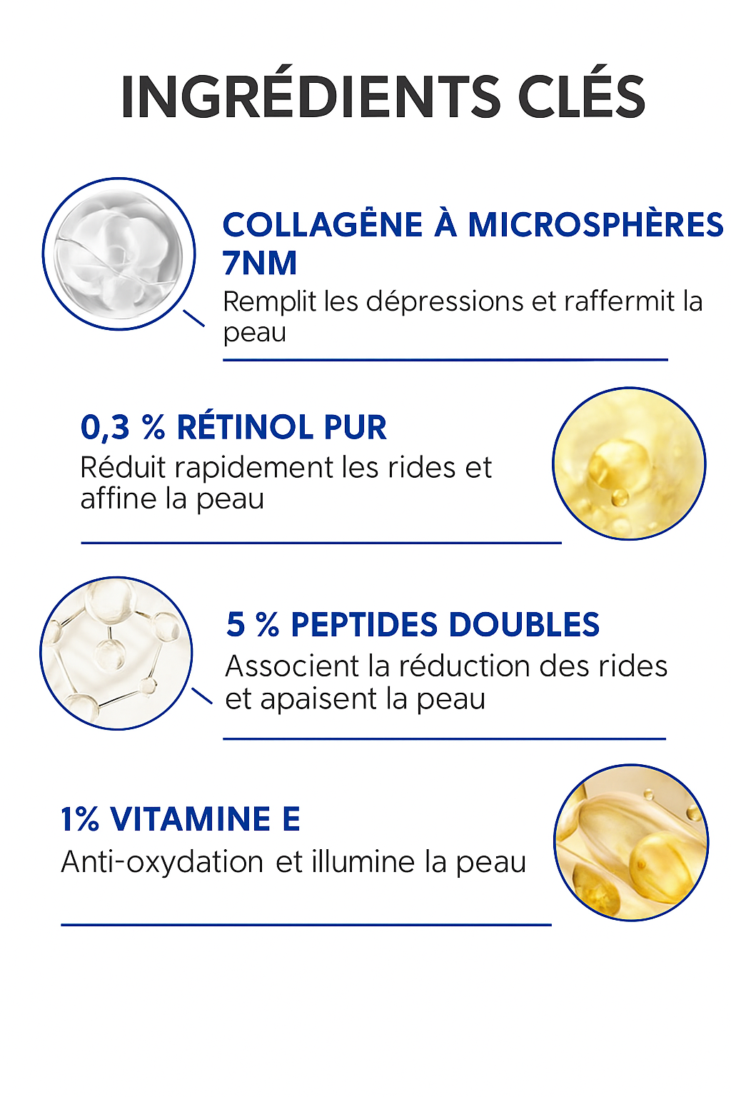 Sérum Anti-Âge au Rétinol & Peptides – Éclat & Fermeté