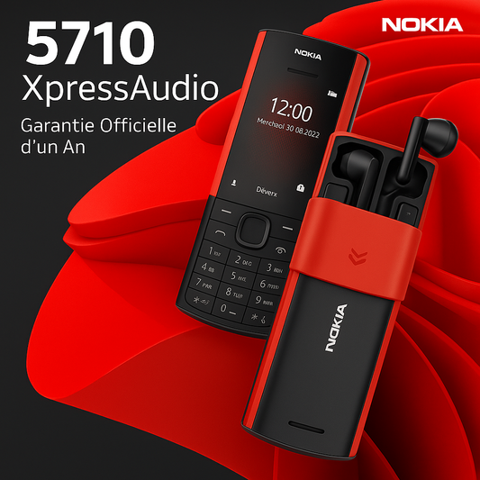 Nokia 5710 XA – Téléphone Futuriste avec Écouteurs Bluetooth Intégrés