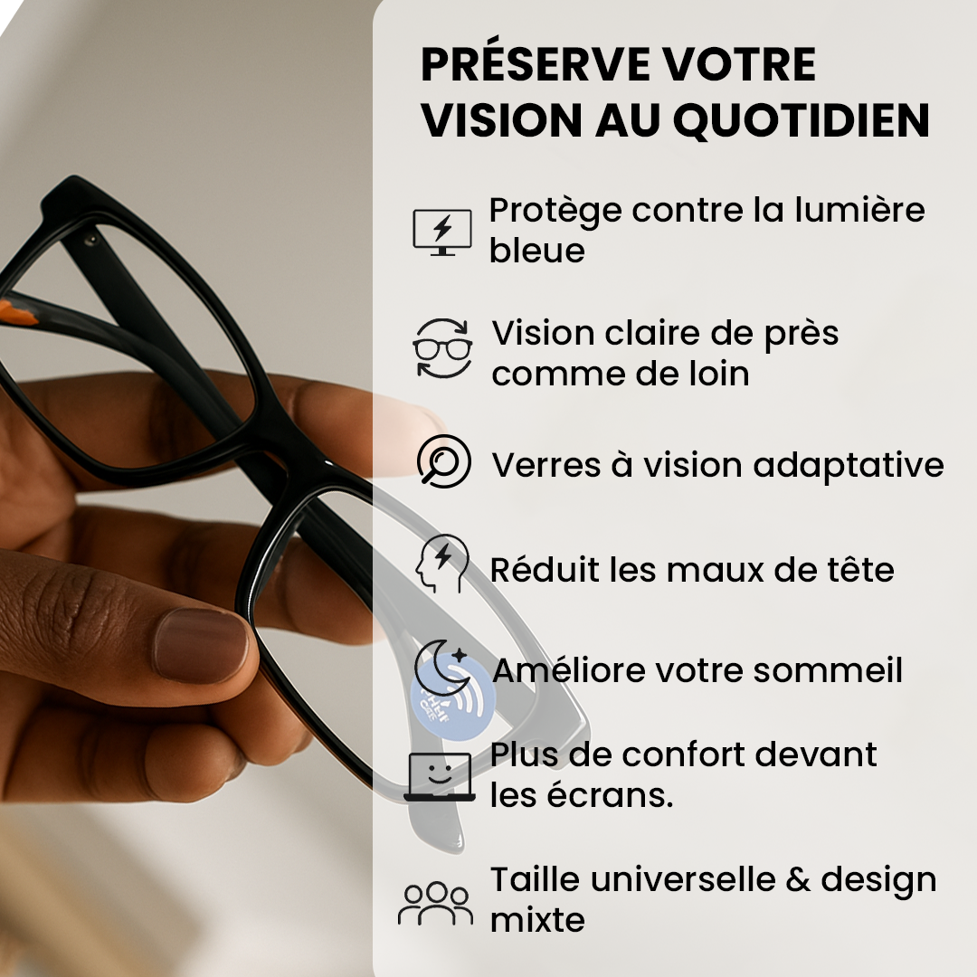Lunettes HD Ultra-Légères Anti-Lumière Bleue – Style Célébrité