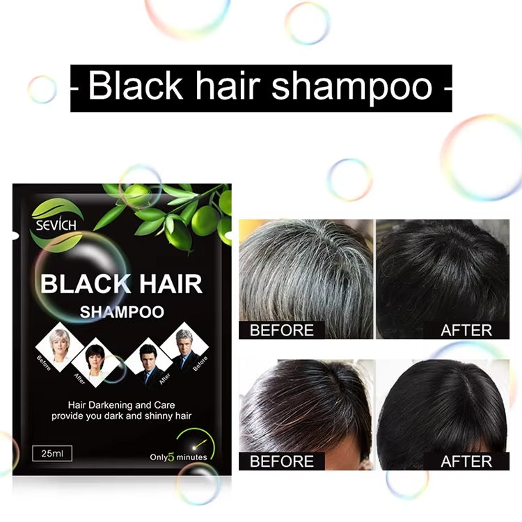Shampooing pour Cheveux Blancs à Noirs