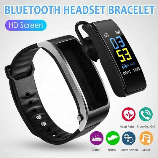 2 en 1 Bracelet Intelligent avec Écouteur Bluetooth