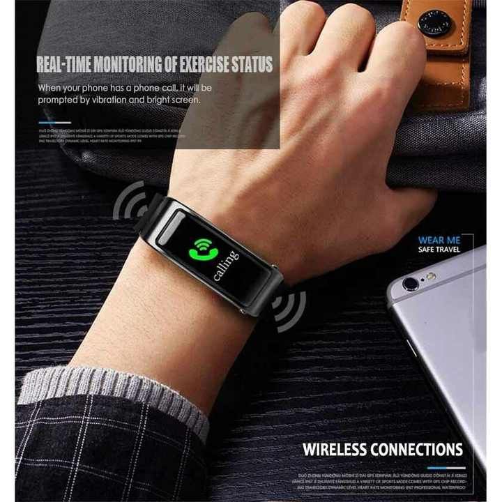 2 en 1 Bracelet Intelligent avec Écouteur Bluetooth