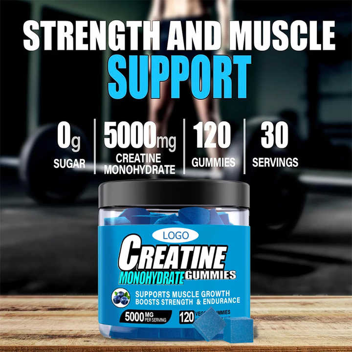 Gommes de Creatine Monohydrate pour Renforcement Musculaire