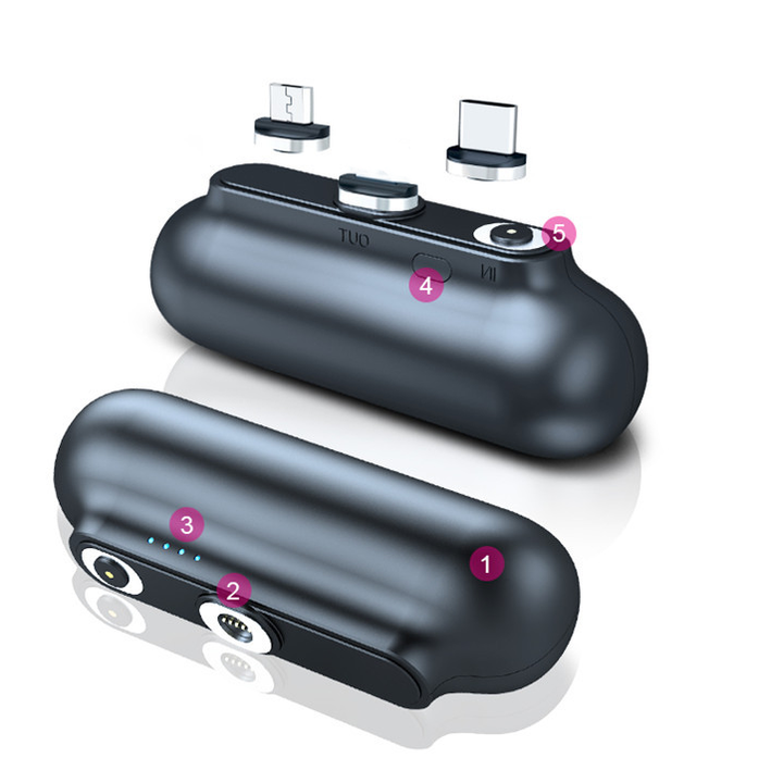 Mini Power Bank Portable 3 En 1