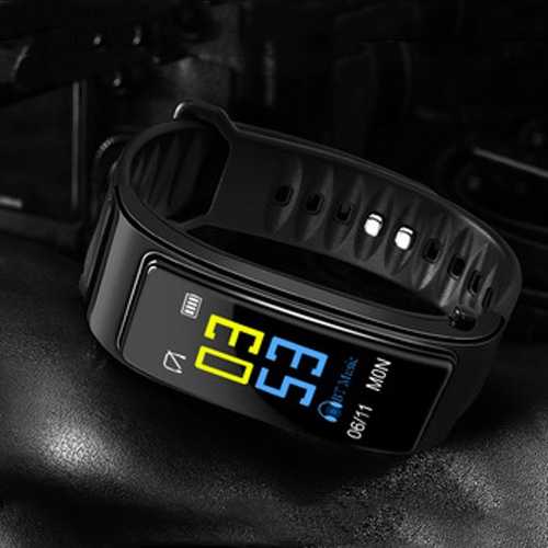 2 en 1 Bracelet Intelligent avec Écouteur Bluetooth