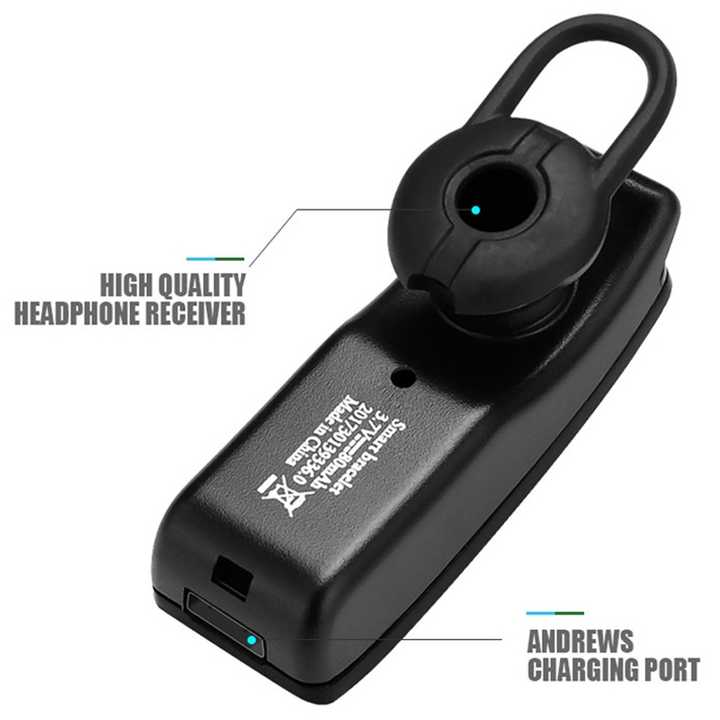 2 en 1 Bracelet Intelligent avec Écouteur Bluetooth