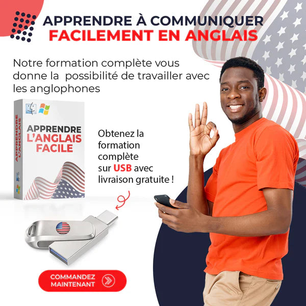 Formation vidéo en Maîtrise de l'anglais sur Clé USB Offerte