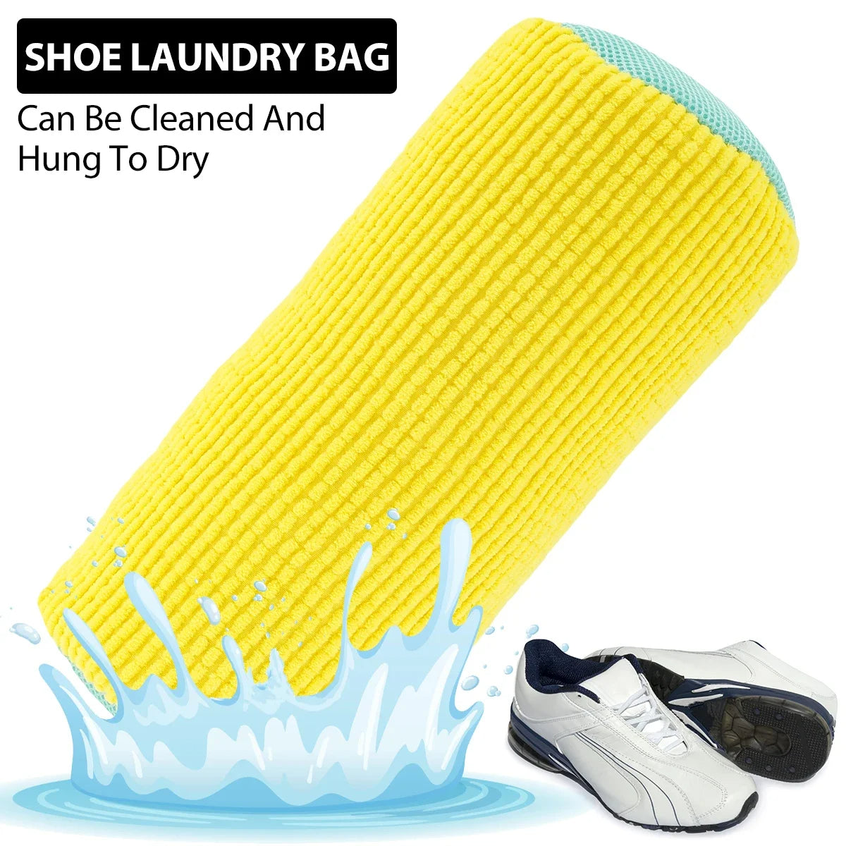 Sac de lavage en coton Anti-Déformation