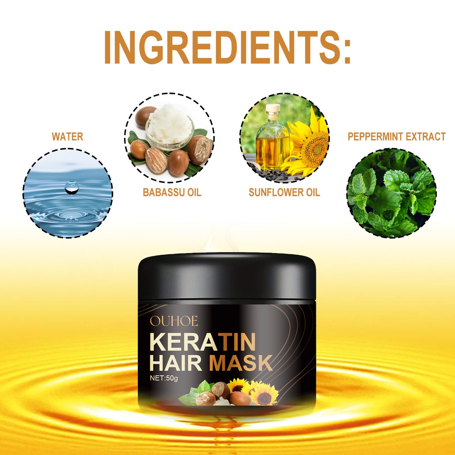 Masque Capillaire à la Kératine