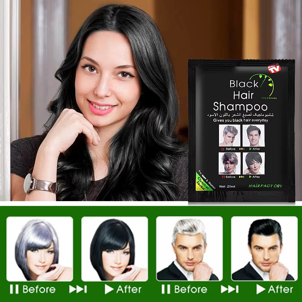Shampooing pour Cheveux Blancs à Noirs
