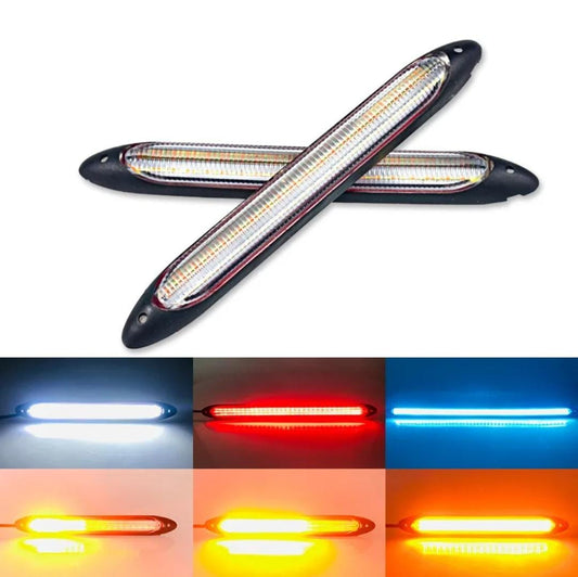 Ensemble de Feux LED Blanc et Ambre pour Voiture (2 pièces)