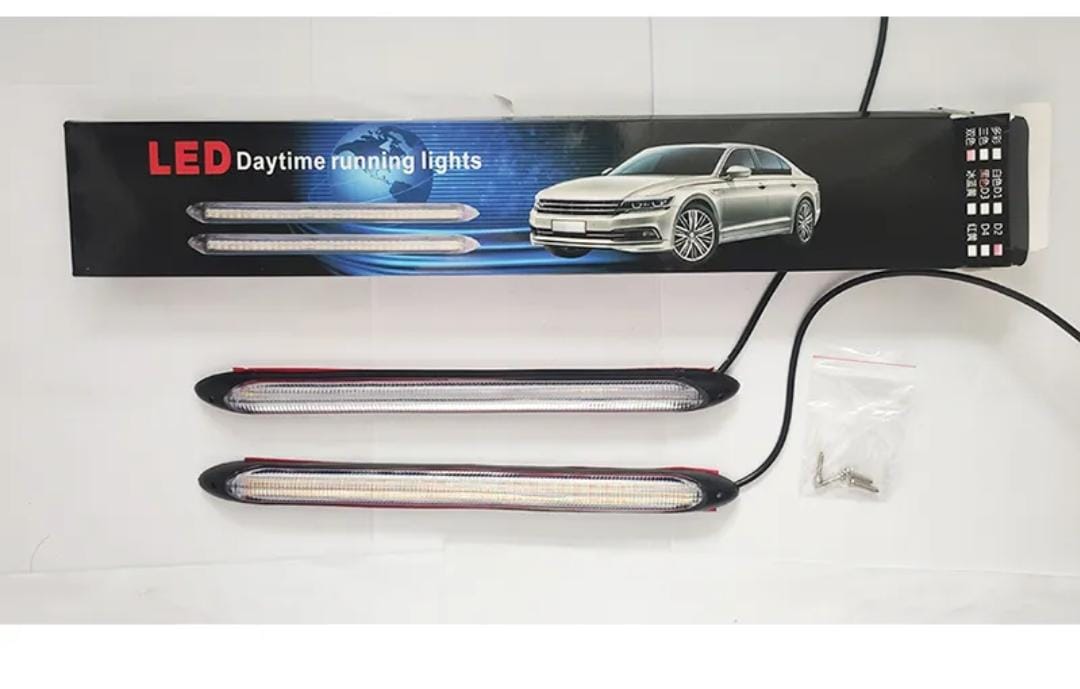 Ensemble de Feux LED Blanc et Ambre pour Voiture (2 pièces)