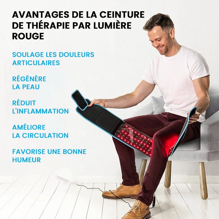 Ceinture Luminothérapie Rouge pour Soulagement de douleur