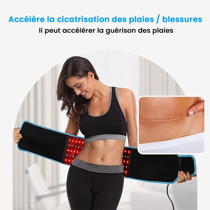 Ceinture Luminothérapie Rouge pour Soulagement de douleur
