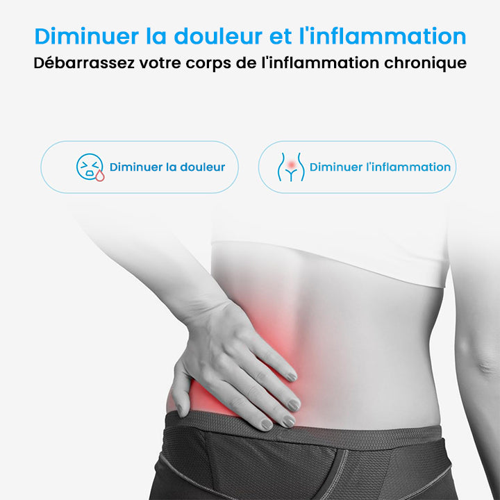 Ceinture Luminothérapie Rouge pour Soulagement de douleur