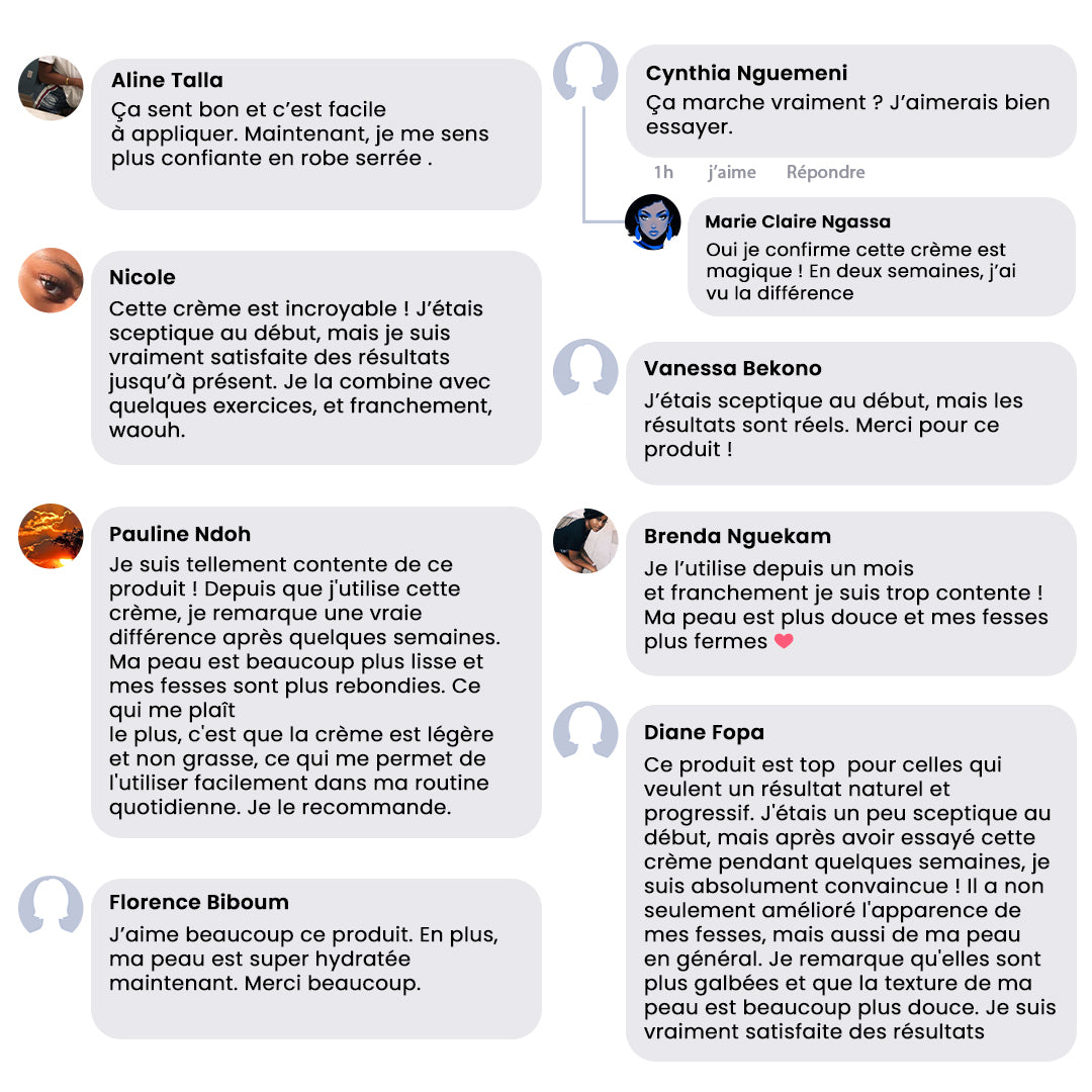 Crème pour l'agrandissement des fesses