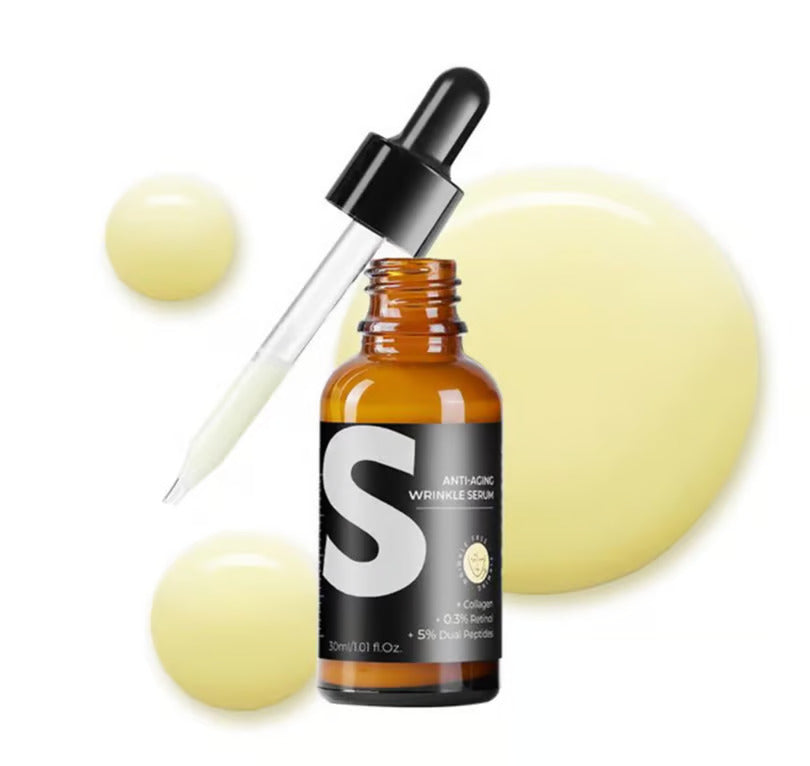 Sérum Anti-Âge au Rétinol & Peptides – Éclat & Fermeté