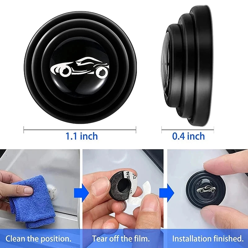 Coussinets en silicone antichoc pour portes de voiture