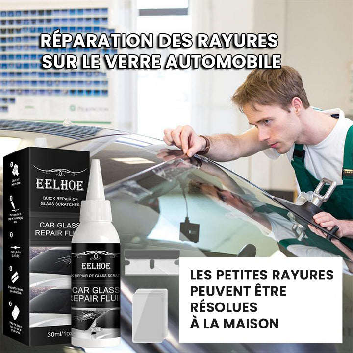 Liquide Anti-Rayures pour pare-brise Fissuré