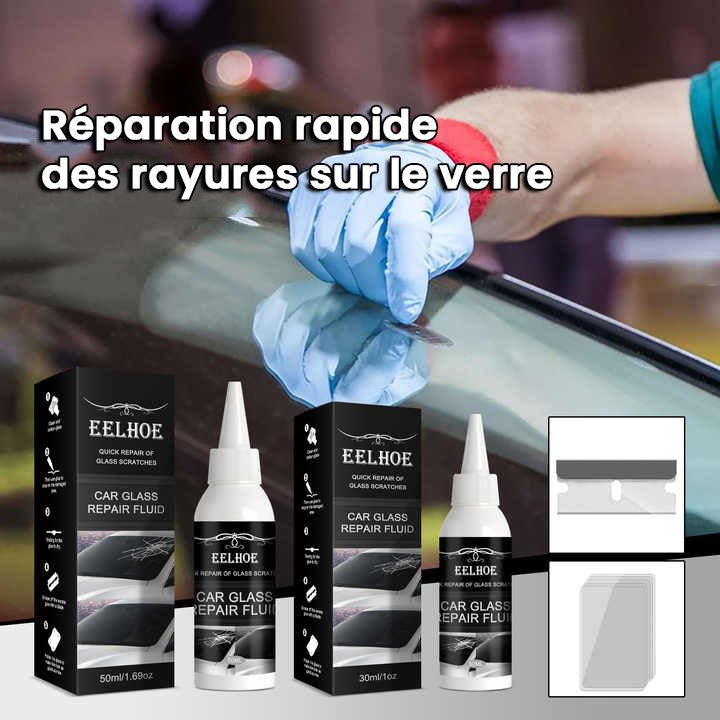 Liquide Anti-Rayures pour pare-brise Fissuré