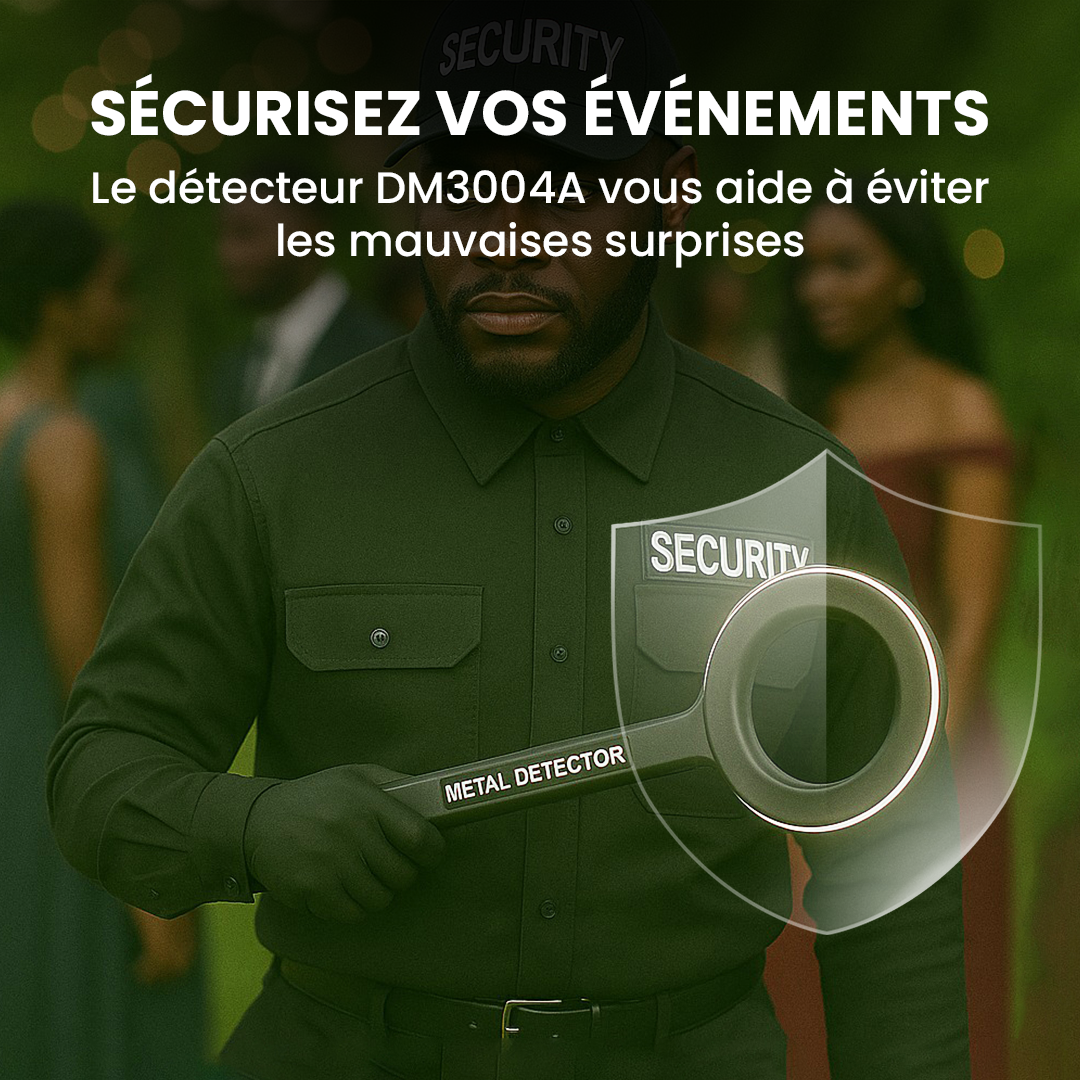 Détecteur de Métaux DM3004A - Scanner Portatif Haute Sensibilité