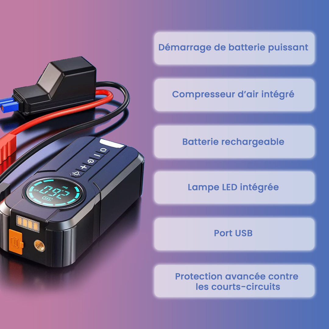 Démarreur de Voiture 4-en-1