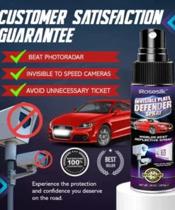 Spray Défenseur de Plaque d'Immatriculation Invisible