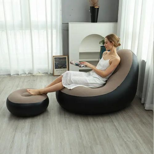 AirLounge™ Deluxe – Fauteuil Gonflable avec Repose-Pieds