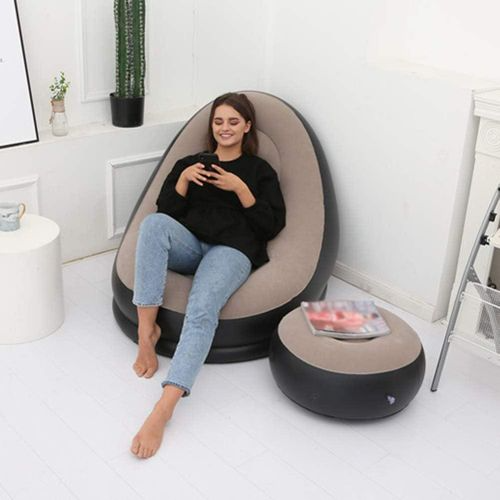 AirLounge™ Deluxe – Fauteuil Gonflable avec Repose-Pieds