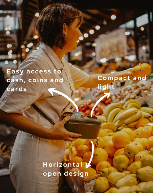 Le portefeuille bandoulière original