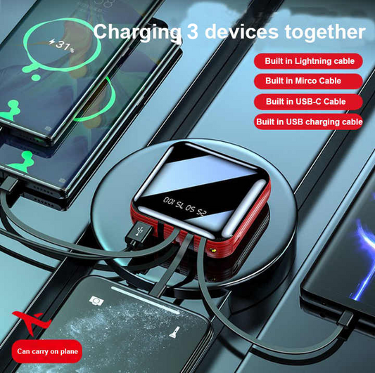 Mini Power Bank 3-en-1