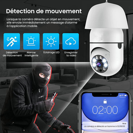 Smart Caméra Ampoule de Surveillance