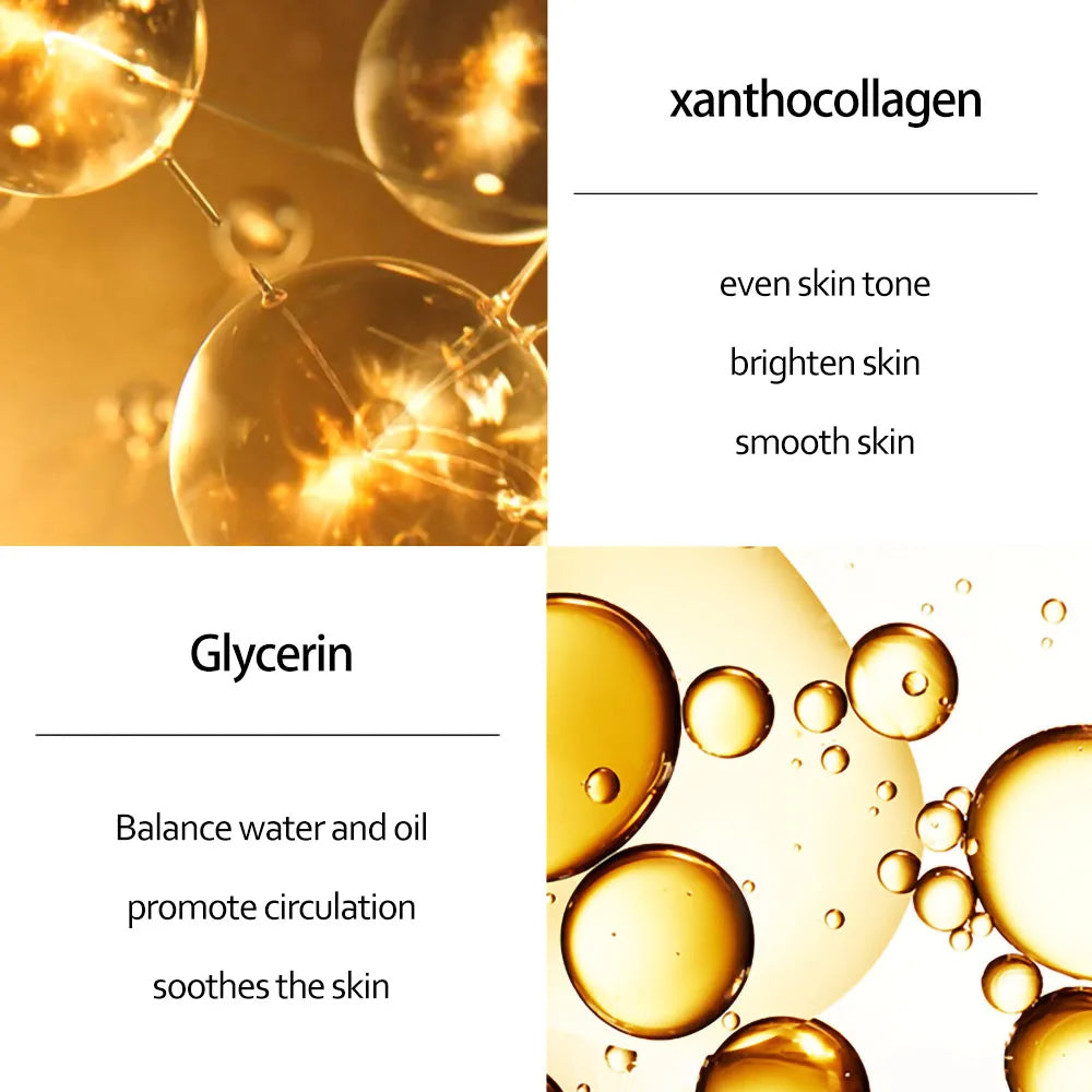 Sérum à l'acide hyaluronique doré 24K pour le visage