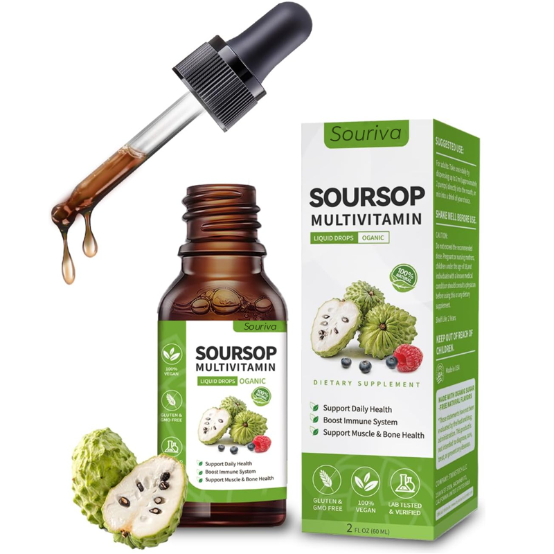 Gouttes Liquides de Corossol avec Multivitamines