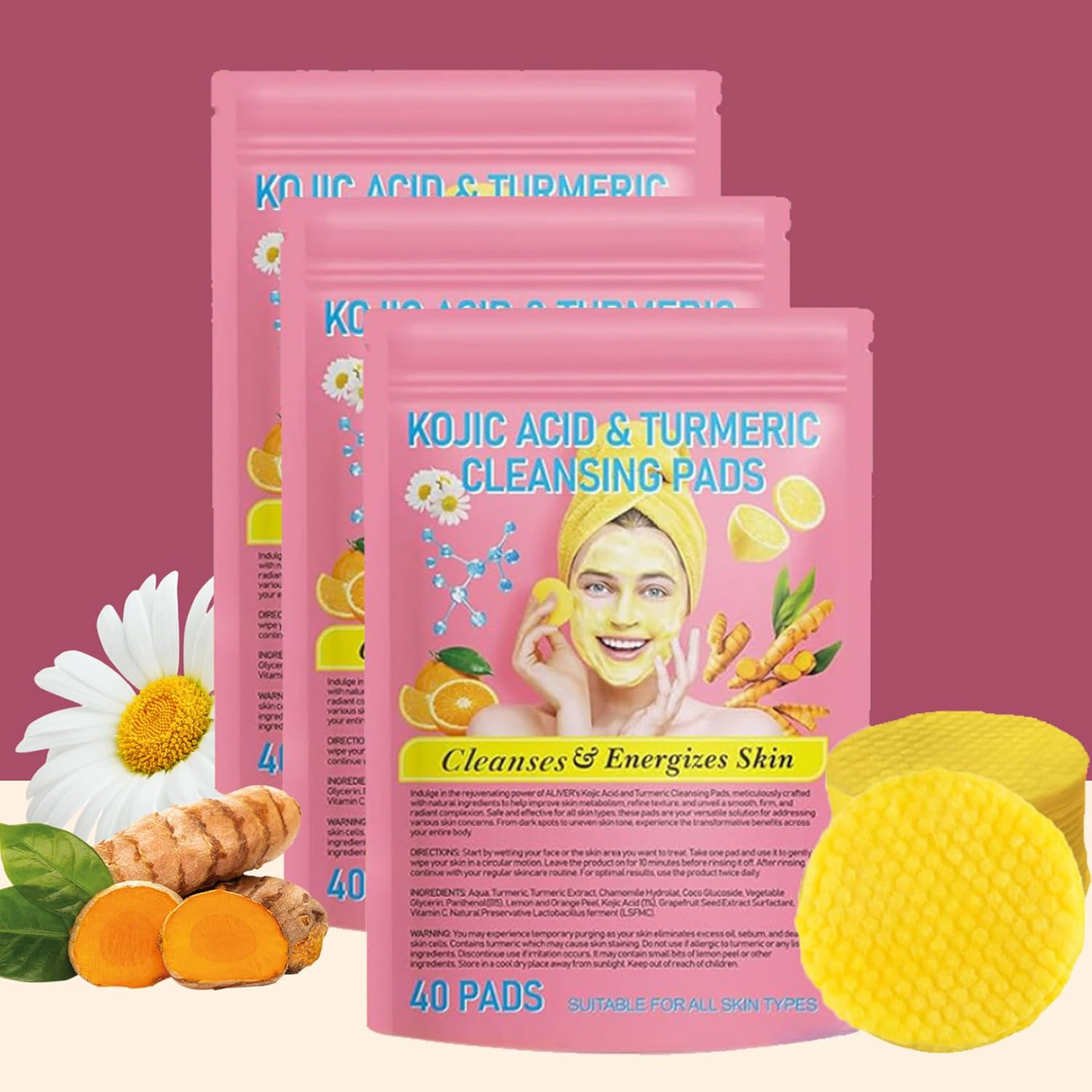 Nettoyants au Curcuma et à l'Acide Kojique