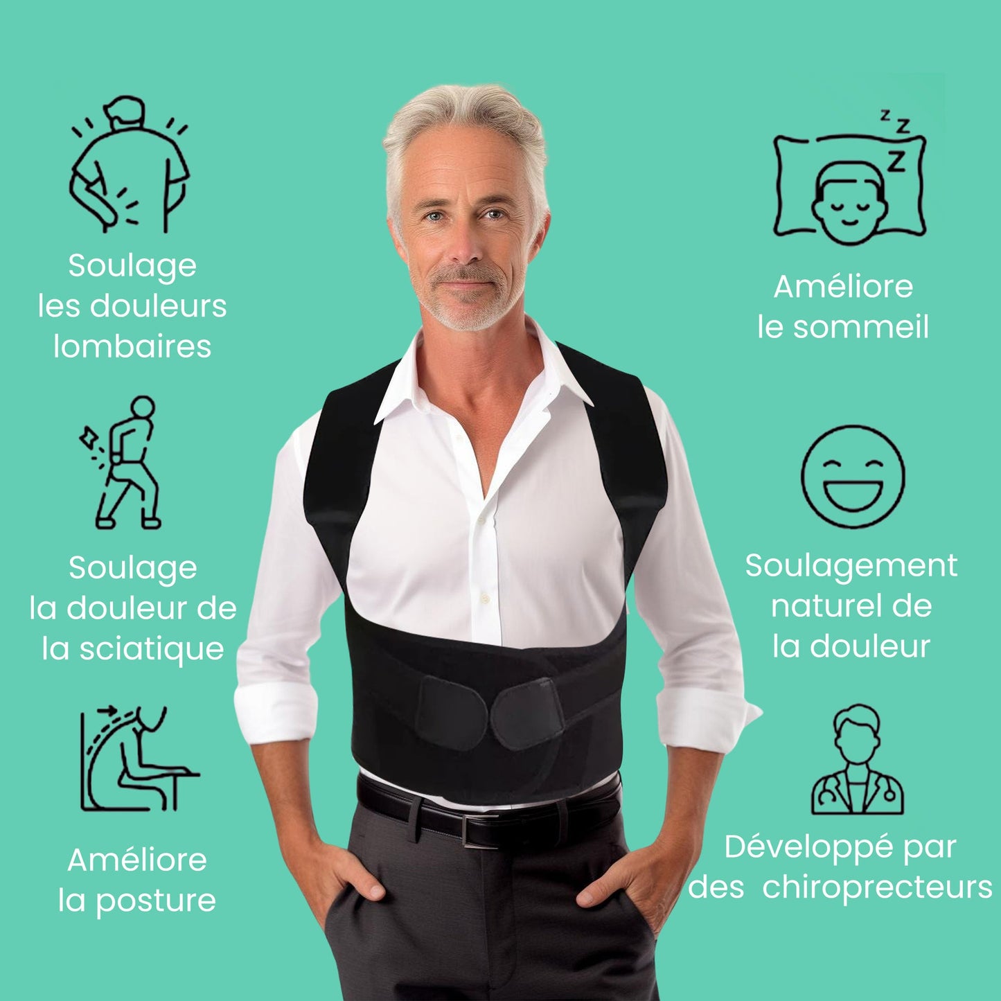 Posture Pro - Corrige la Posture et Soulage les Douleur Dorsale