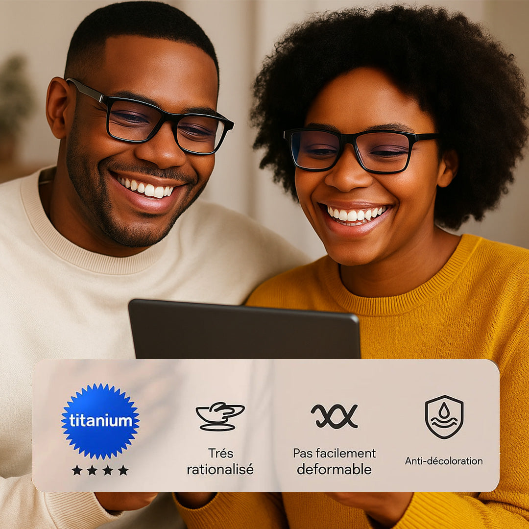 Lunettes HD Ultra-Légères Anti-Lumière Bleue – Style Célébrité