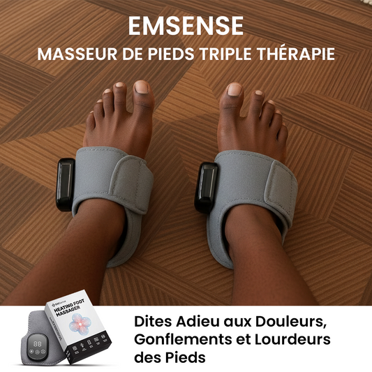 EMSense™ – Massager de Pieds Triple Thérapie