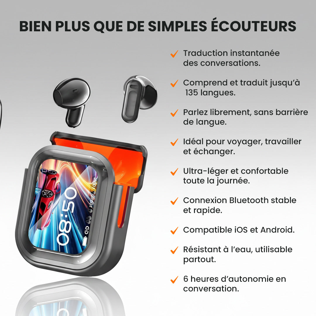 Ne20 Smart Ecouteurs Bluetooth avec écran LED