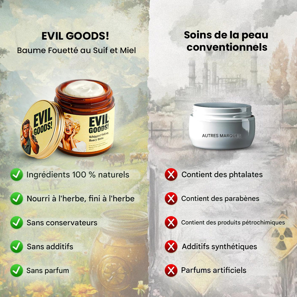 Baume au Suif tout -en-1 – Anti-acné, anti-rides, hydratation longue durée
